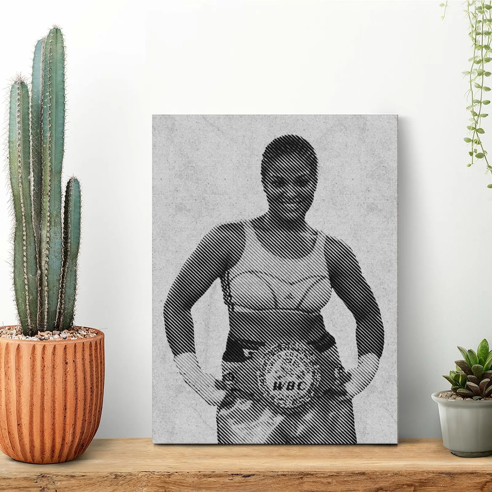 Laila Ali Pintura em tela Poster Pub Parede Caverna Designer Mural Criar pinturas de parede emolduradas
