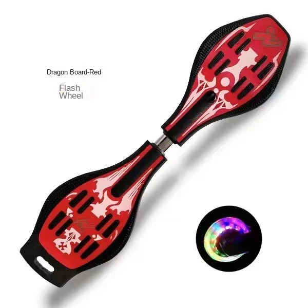 لوحة حيوية للأطفال لوحة تنين بعجلتين وعجلة فلاش سيارة متأرجحة للرجال والنساء ذات عجلتين لوحة تنين للسيارة #4