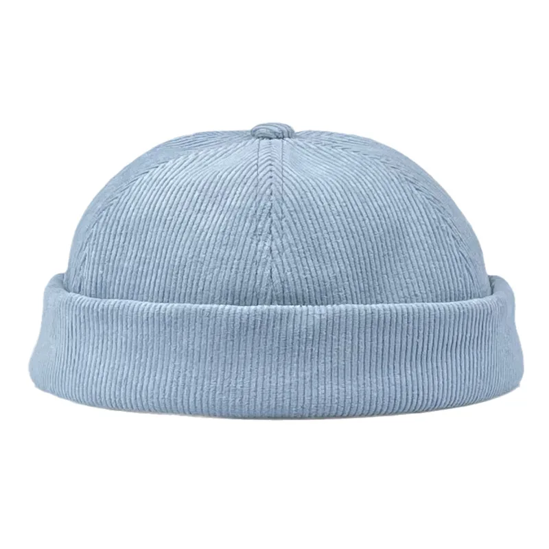 الصلبة اللون سروال قصير الحد الأدنى للجنسين Brimless قبعة يندبروف قبعة البطيخ الجلد القبعات، قبعات المالك، قبعات الهيب هوب، القبعات المستديرة #4
