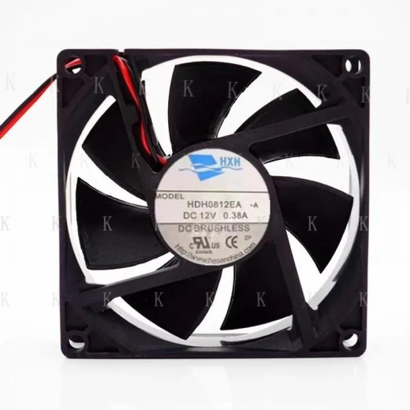 

C FOR HXH HDH0812EA -A 8025 DC12V 0.38A 8CM 2-wire high airflow cooling fan