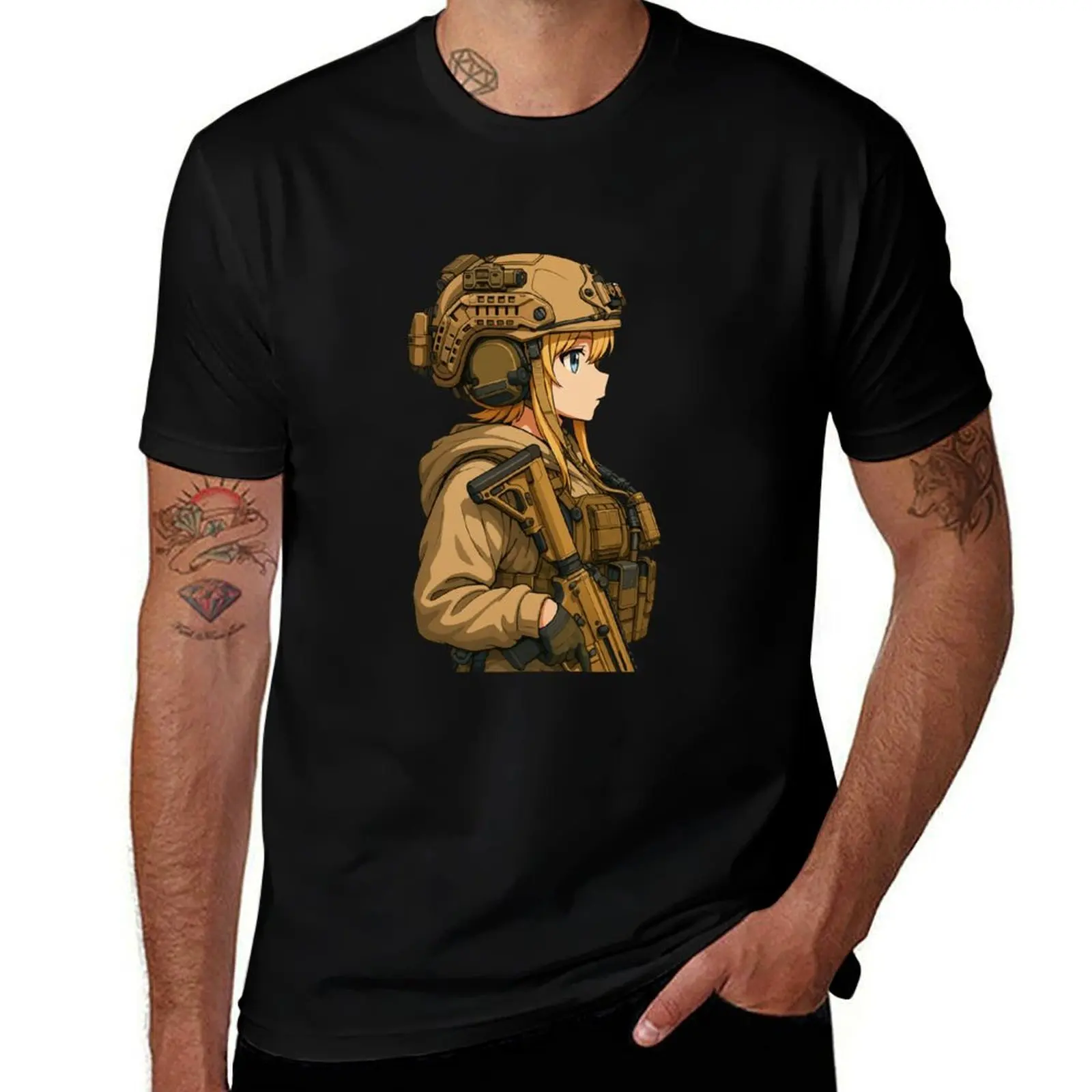 

Tactical Girl T-Shirt graphic tee shirt shirts graphic tees anime shirt mens big and tall t shirts