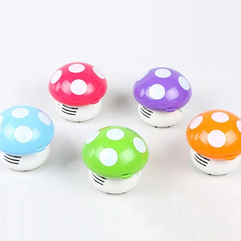 

Small Vacuum Cleaner for Creative Desktop Vacuum Cartoon Mushroom Mini Keyboard Dust Collector Kids Eraser Blower Dropshipping