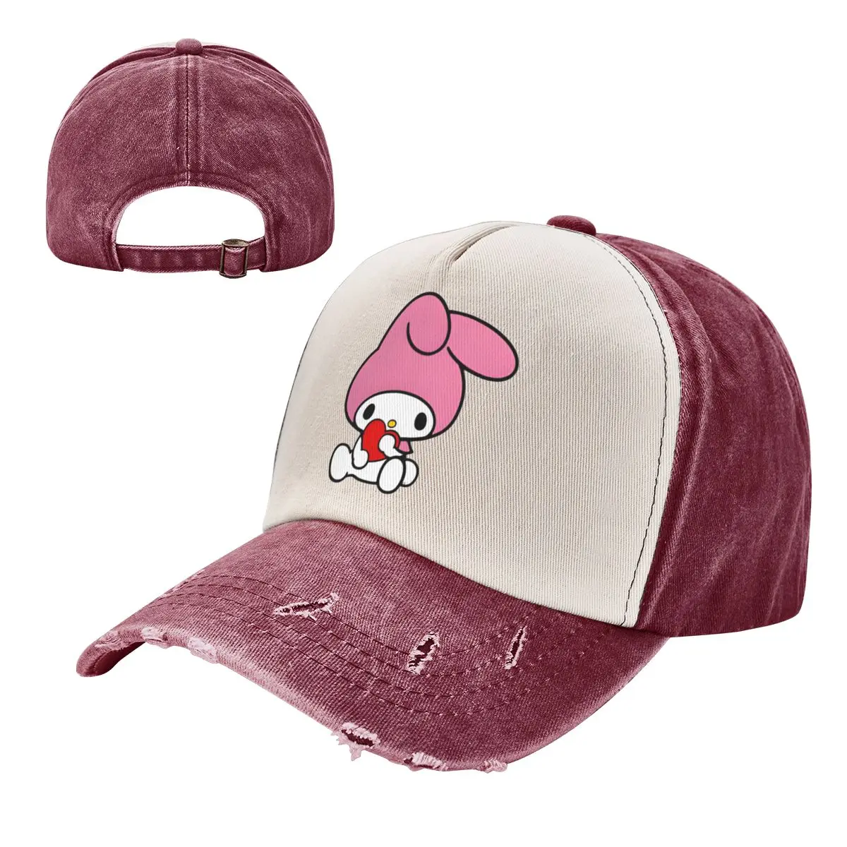 Sanrio Melody Fashion Breathable Summer Caps Dad Hat Outdoor Fishing Hats Bone Gorras Snapback Trucker Cap