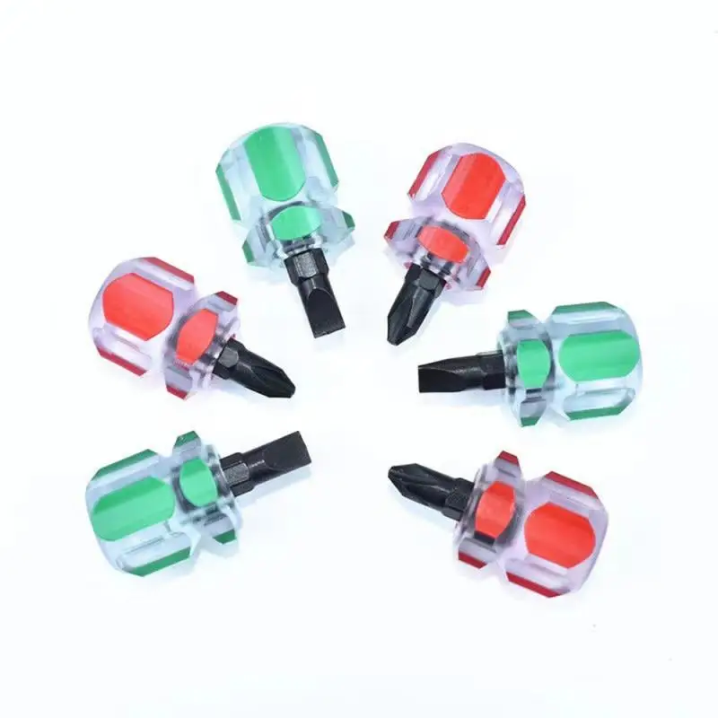 Screwdriver Kit Set Mini Small Portable Radish Head Screw Driver Precision Car Repair Tools Transparent Handle Repair Hand Tools