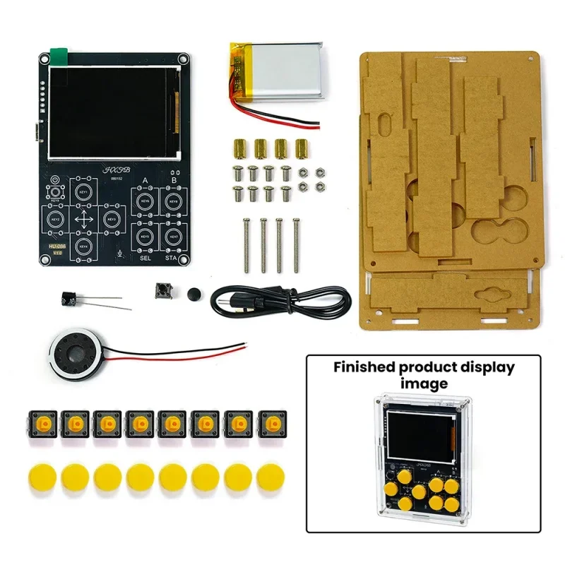 SmCpMultifunctional Handheld DIY Kit With LCD Screen For Game Console Weather Clock AI Robot Soldering Training