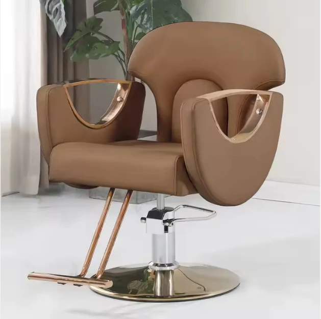 Hot Sale Barber Shop Stainless Steel Barber Chair Hair Salon Dedicated Hair Coloring And Hair Cutting Chair