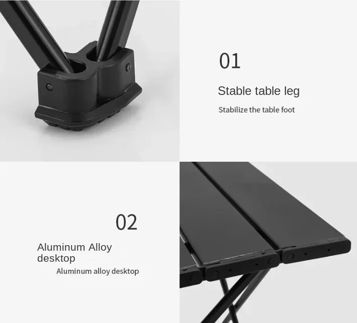 Outdoor Camping Folding Table Party Picnic BBQ Portable Foldable Desk High Strength Ultralight Aluminium Portable Table