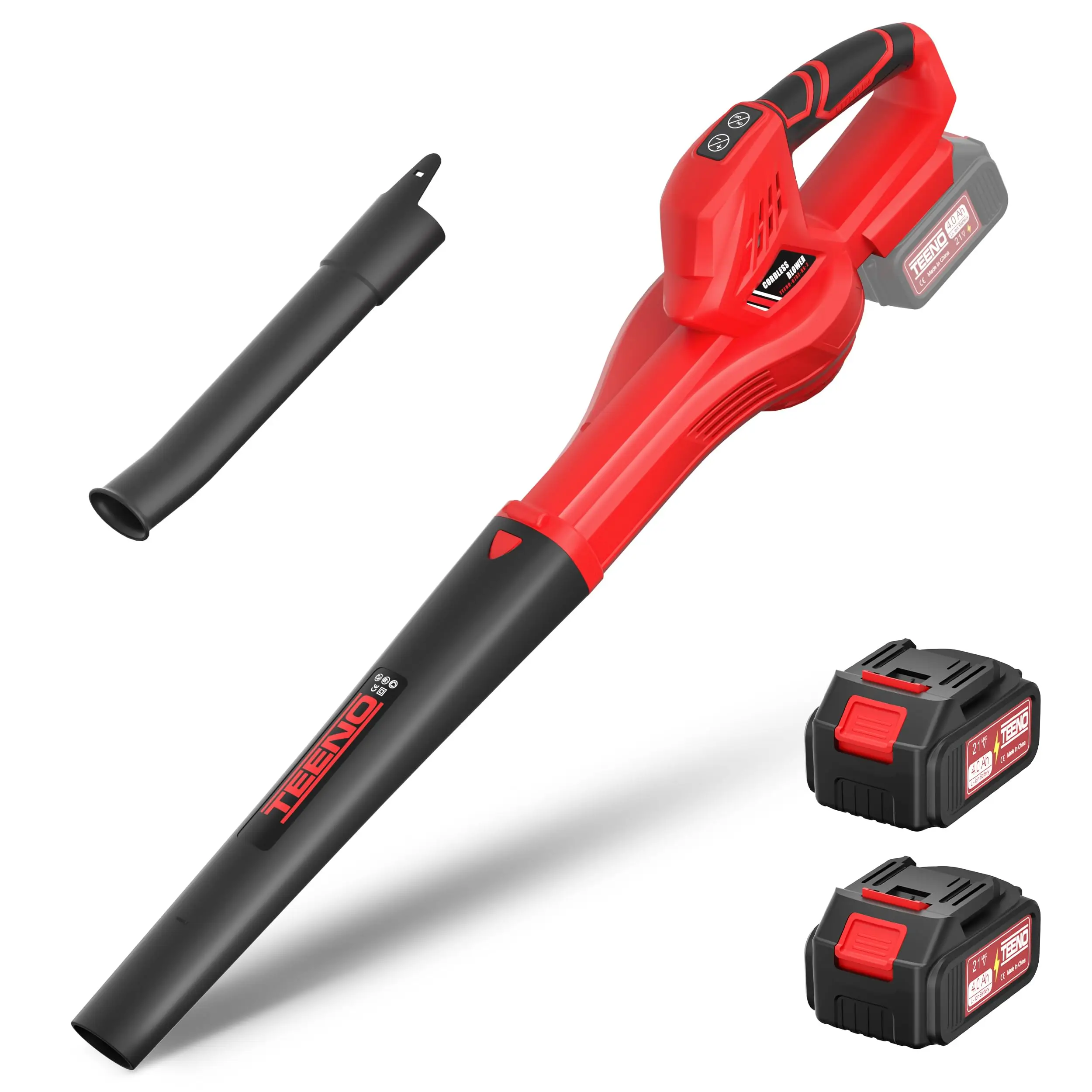 Soffiatore a batteria TEENO, 2 batterie da 4,0 Ah
