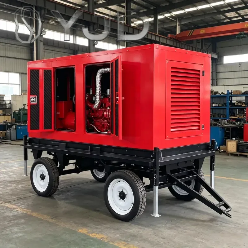 Industrial Diesel Generating Set Soundproof Water Cooled 3 Phase 50Hz 150kVA 300kVA 400kVA with ATS Canopy Enclosure