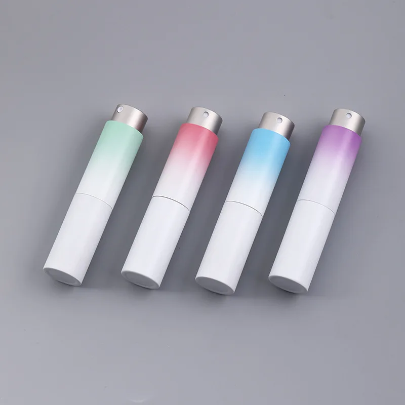 1/4 stücke 8ML Rotierenden Parfüm Nachfüllbare Flasche Mini Zerstäuber Tragbare Reise Größe Spray Flasche Presse Spender