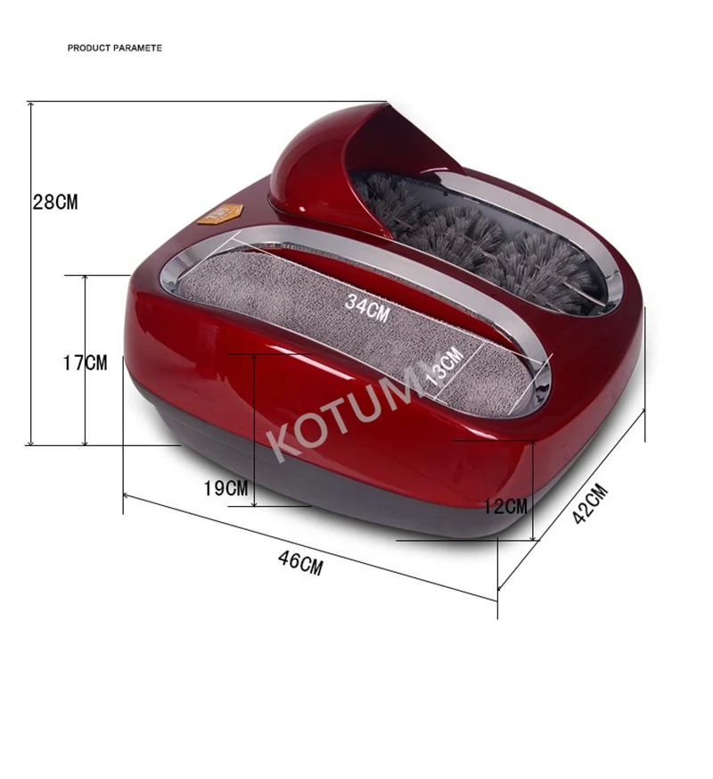 Электрическая интеллектуальная автоматическая машина для очистки подошвы, оборудование для полировки обуви с 4-мя цветами вместо бахил