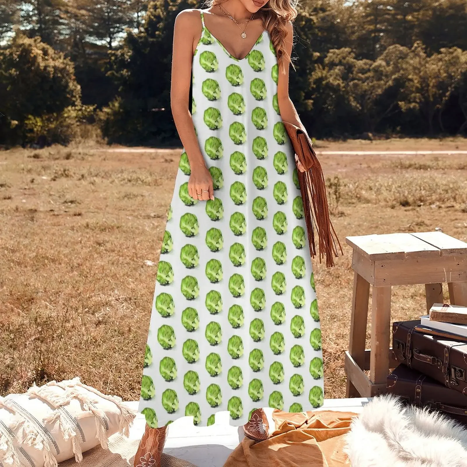 Its Just a Sprout! Sleeveless Dress Prom gown long dress women summer Party dresses