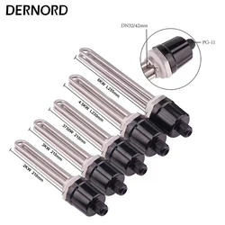 DERNORD-Aquecedor de água tubular elétrico, elemento de aquecimento por imersão, 1,25 