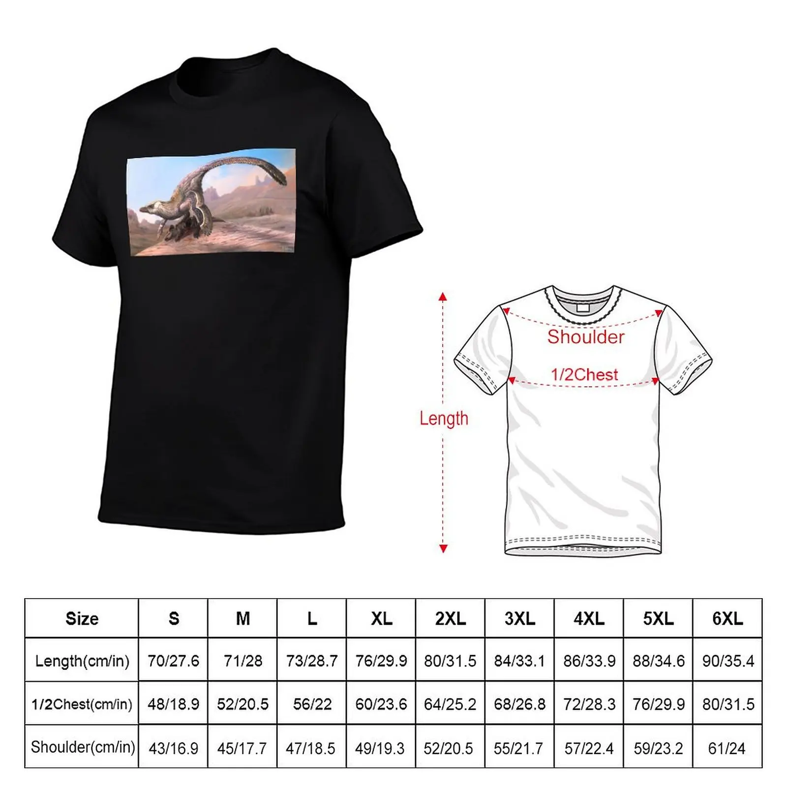 Velociraptor and Protoceratops (deceased) T-Shirt Lightweight Hiking T-Shirt