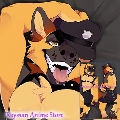 Dakimakura Anime rex (bad dragon) Furry Double Sided Print Life-size Body Pillow Cover