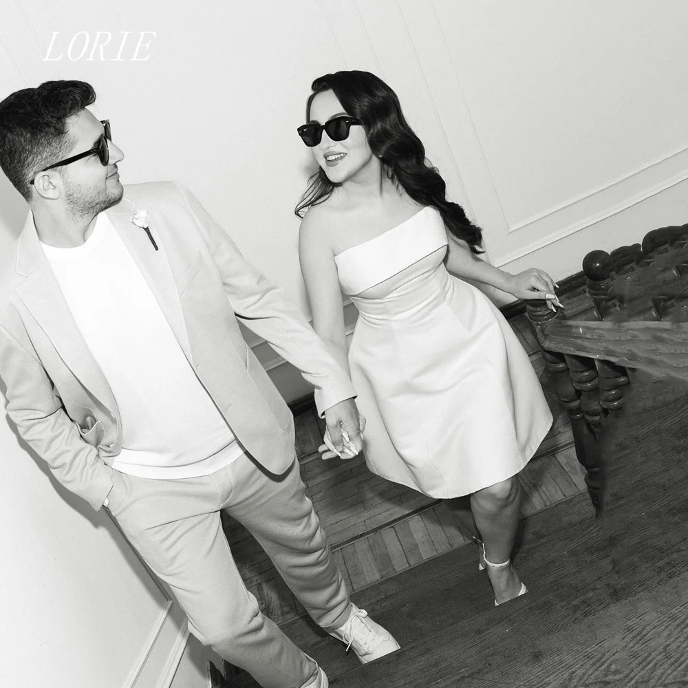 

LORIE Luxury Sleeveless A Line Skirt Wedding Dress Daily Bridal Dresses Temperament Wedding Gown Customized 2026