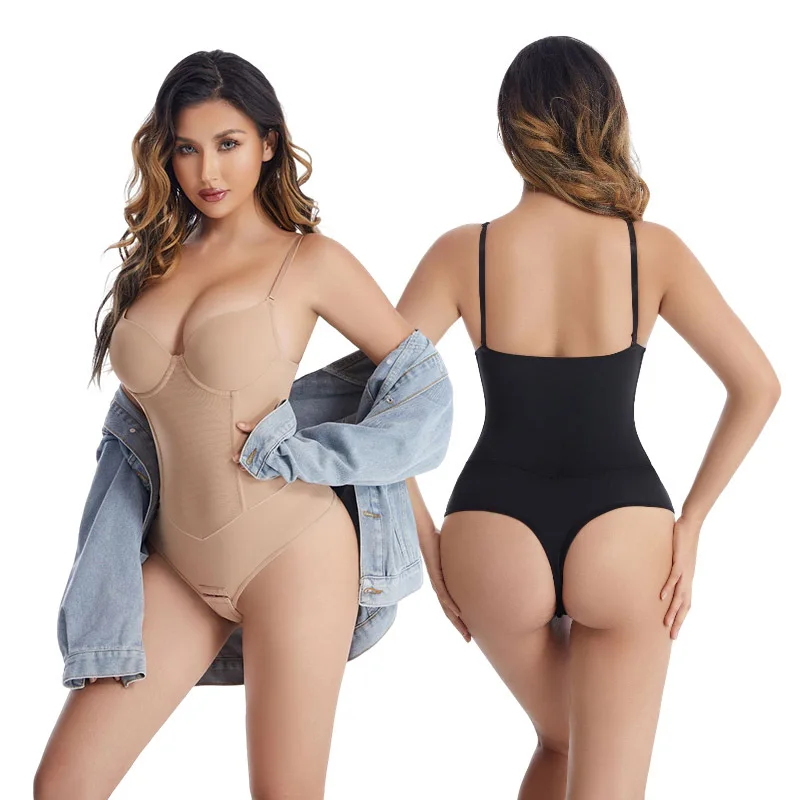 

Women's One-Piece Bodysuit Corsets Butt Lifter Shaper Push Up Bra Postpartum Belly Contraction Waist Girdling Full Body S