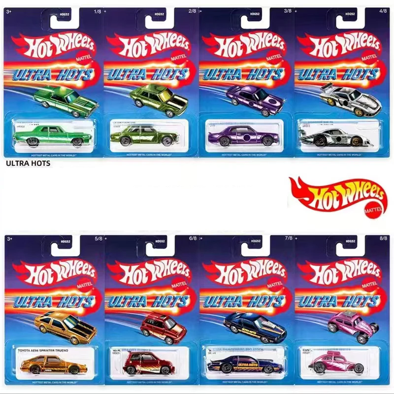 

Hot Wheels Cars ULTRA HOTS 71 DATSUN 85 HONDA CITY AE86 NISSAN SKYLINE 1/64 Metal Die-cast Model Toy Vehicles HDG52