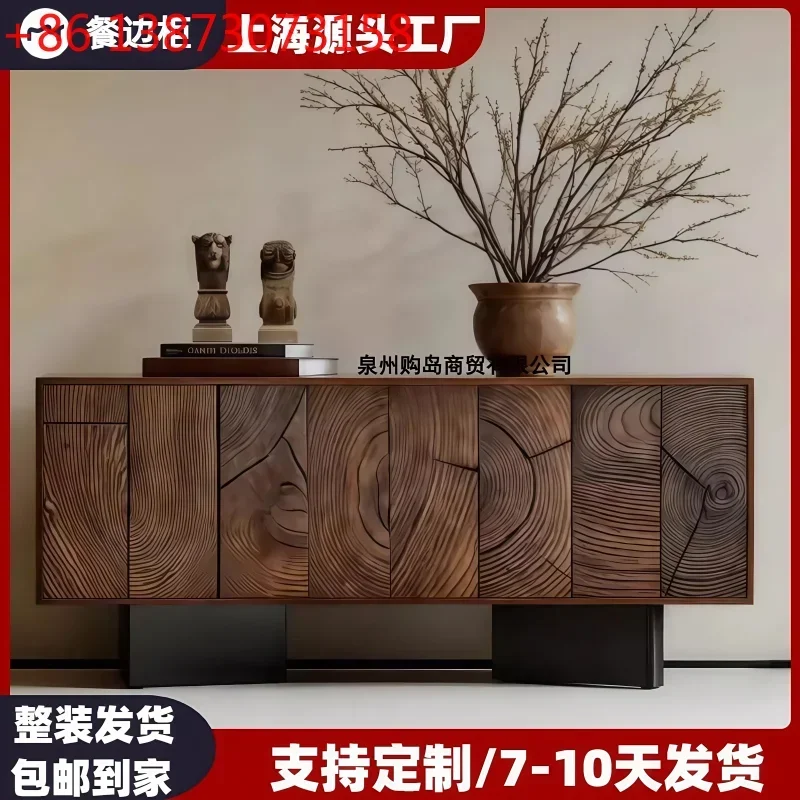 Nordic paint solid wood living room multi-functional paint storage cabinet