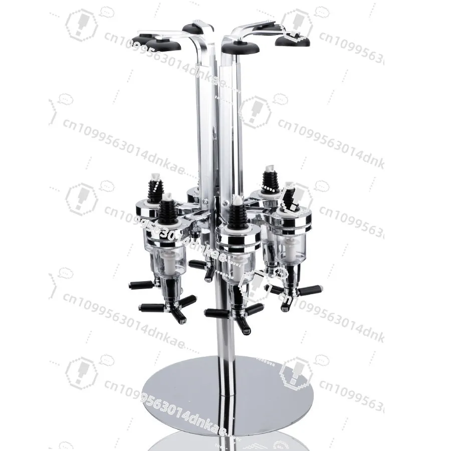 6-Head Rotating  Pouring Rack Red Wine Baijiu Wine Dispenser Vertical Wine Rack Creative  Red