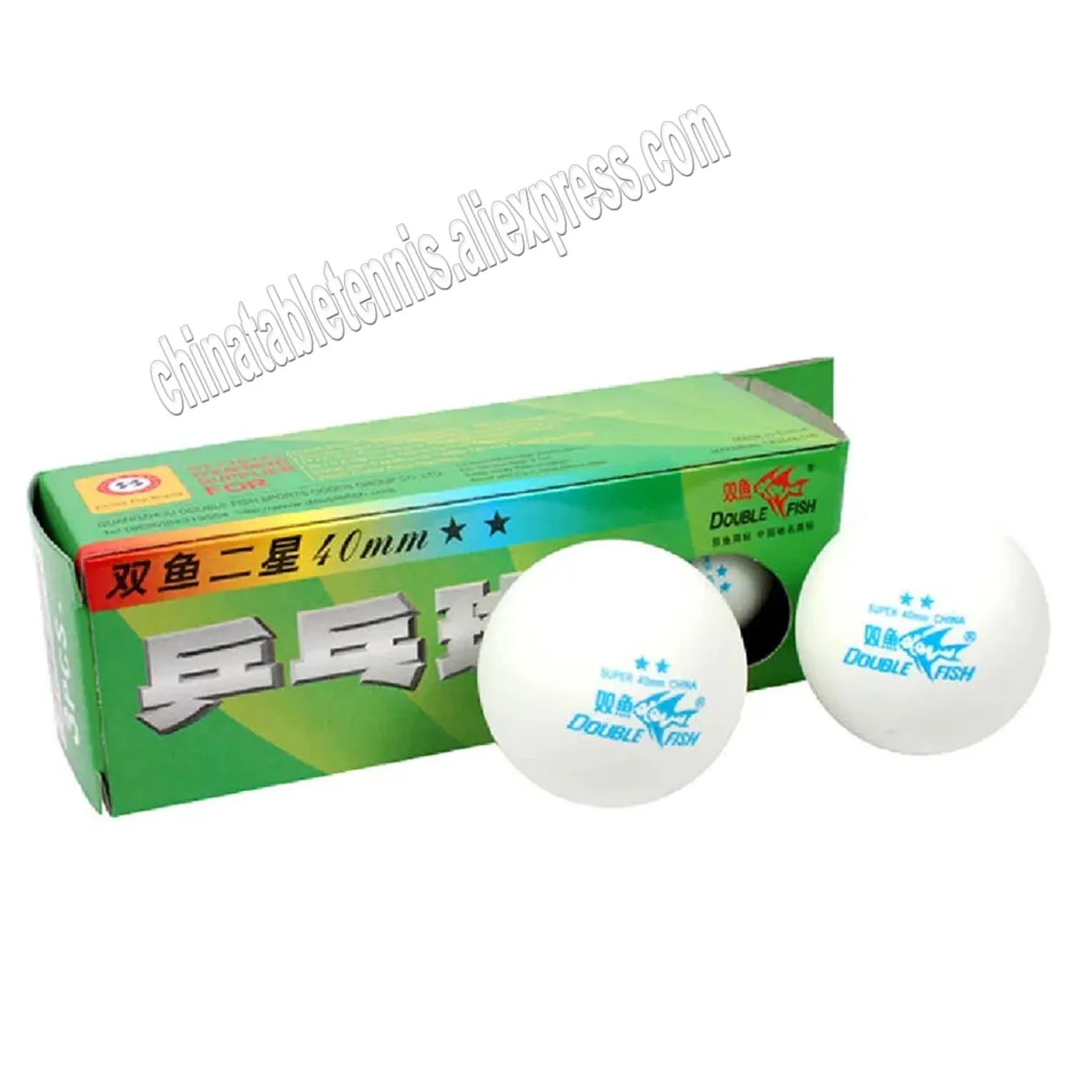 

6 мячей Double Fish, 2 звезды, 2 звезды, 2 звезды, 40 мм, мячи для настольного тенниса, мячи для пинг-понга