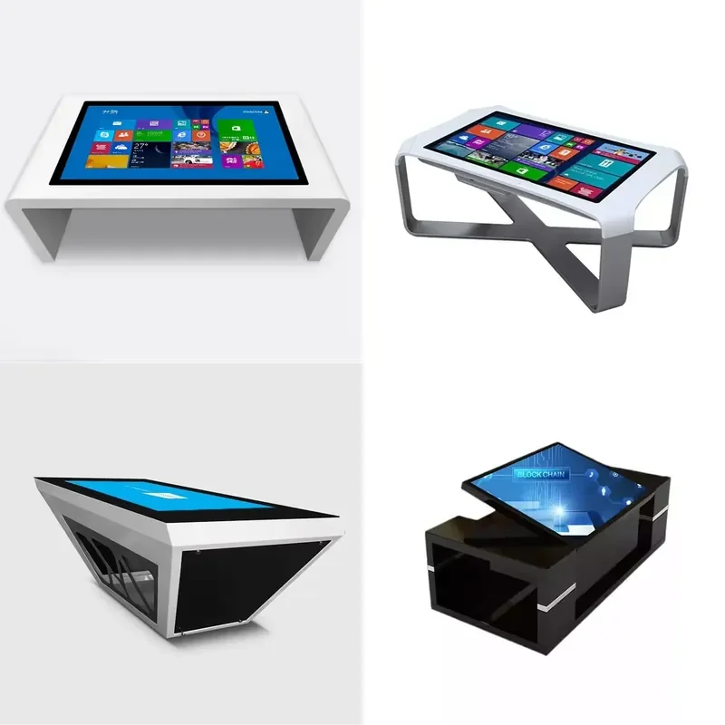 Wholesale 43 Inch All-in-one Information HD LCD Panel Capacitive Multi Touch Smart Interactive Coffee Game Touch Screen Table