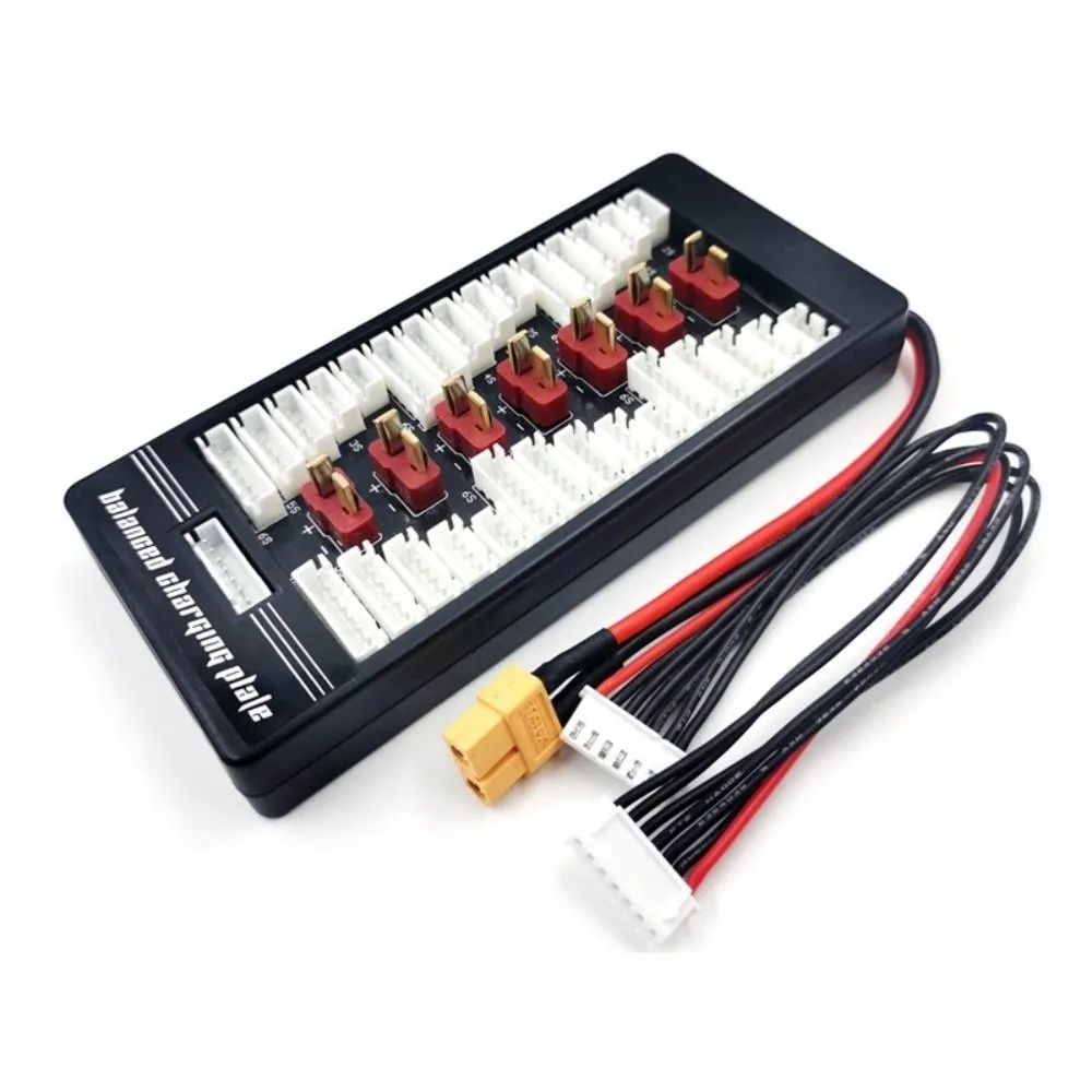 

Новая плата для параллельной зарядки LiPo с разъемами T и XT60, многопортовая плата для параллельной зарядки 2S-6S, зарядная плата с разъемом XT60, зарядное устройство для радиоуправляемого оборудования