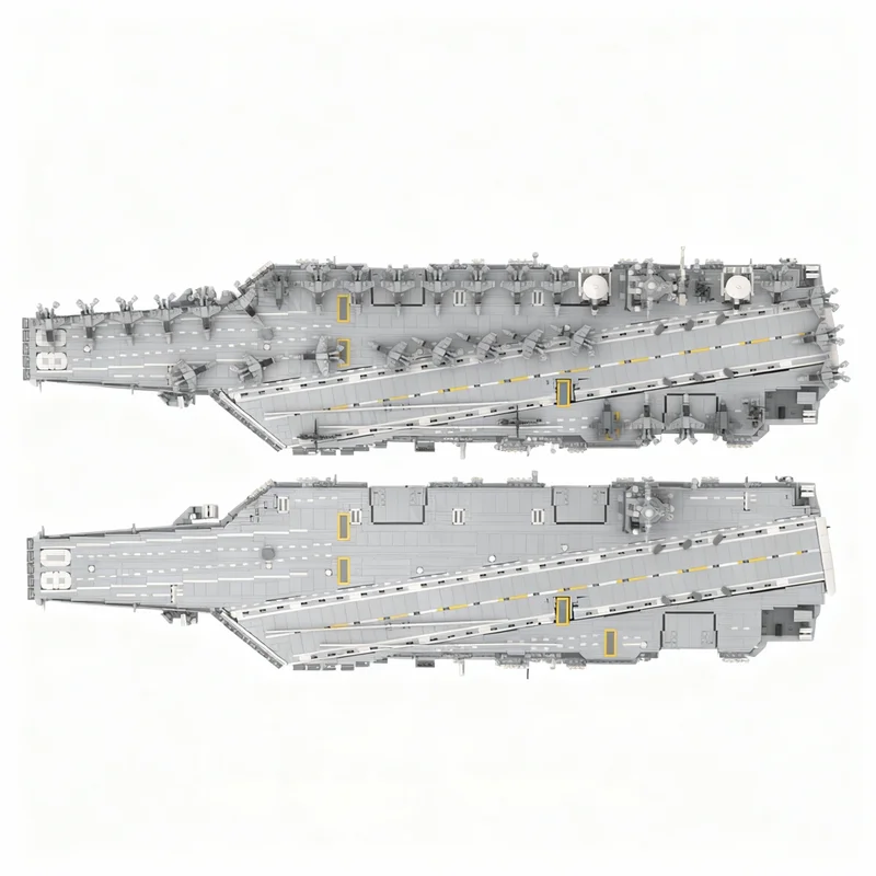 4980pcs MOC USS Starship CVN Creative Advanced Build Model Building Blocks Hero SciFi Pirate Voyage Fortress Technical Toy Gift