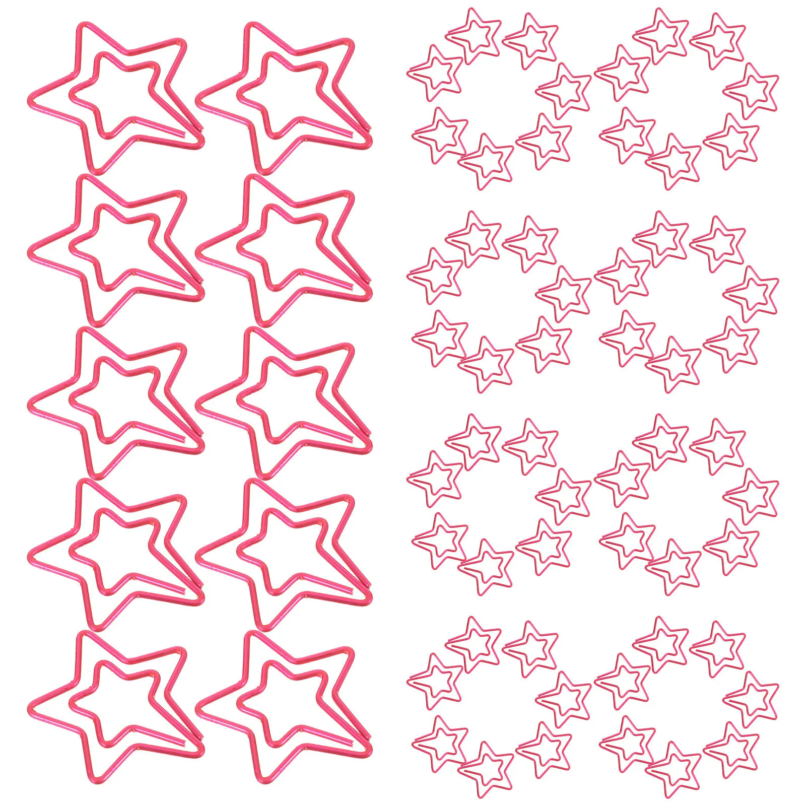 

120 шт. Закладки-звездочки металлические, необычные, для планировщиков, офиса, школы, декоративные, забавные, для книг