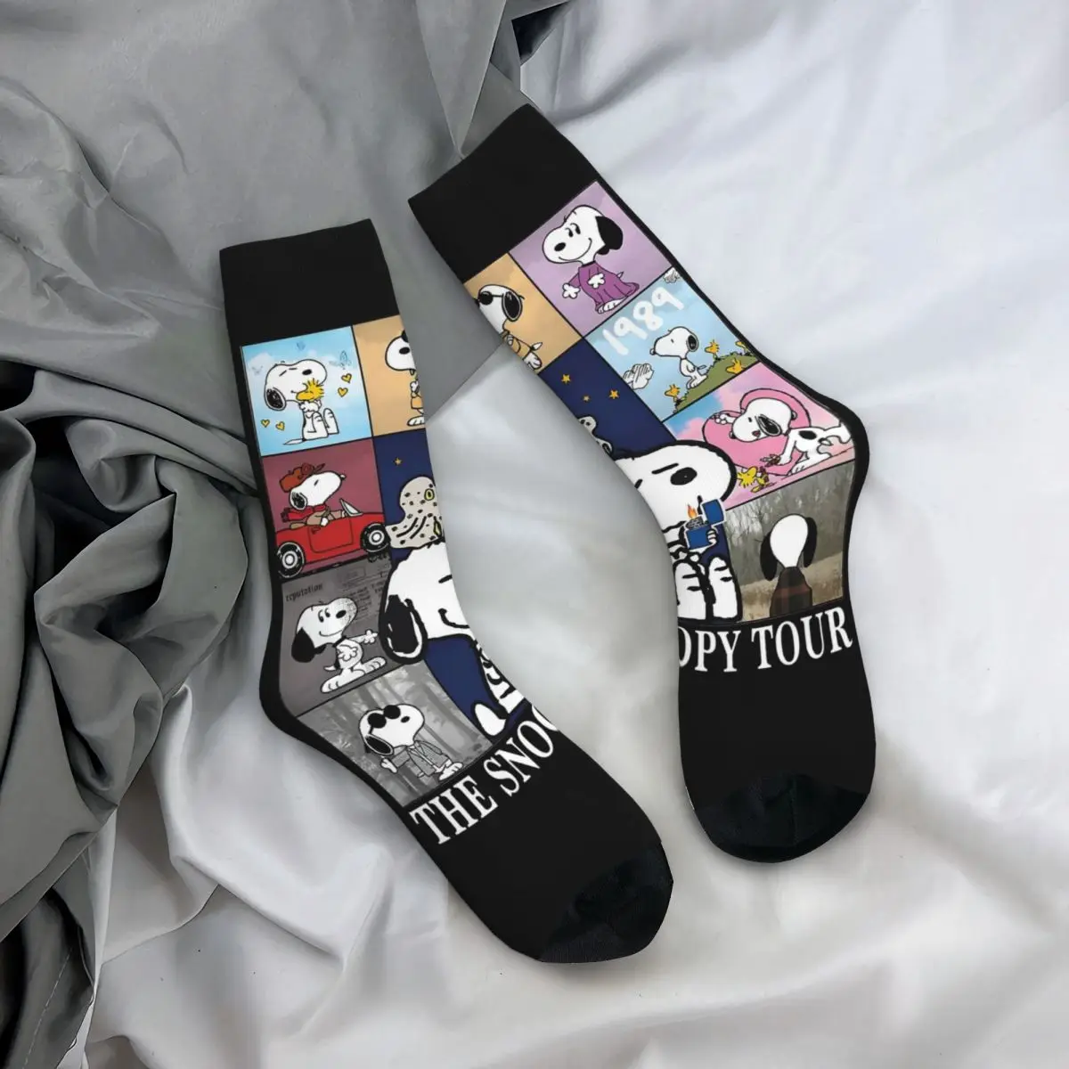 Happy Funny Male Men Socks Hip Hop Cute Snoopy The Eras Tour Sock Sport Women\'s Stockings Spring Summer Autumn Winter