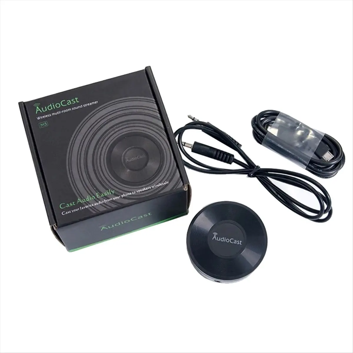 (DT37) Wireless WiFi Music Audio Streamer Receiver Audiocast Ieast Play M5 DLNA for Airplay Audio Adapter Multi Room Streams