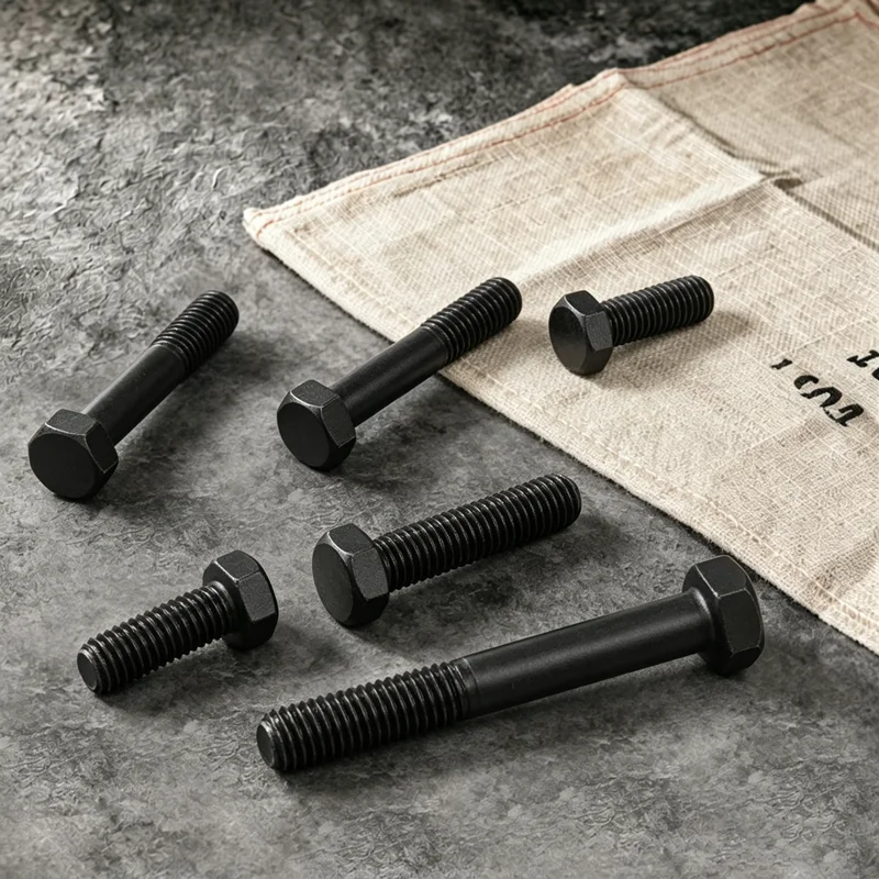 1~10pcs M6 M8 M10 Grade 12.9 High Strength Black Carbon Steel Full/Half Teeth Thread External Hexagon Head Screw Bolt L=10~100mm