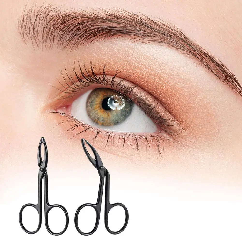 مقص على شكل ملاقط الحاجب شقة رئيس الملقط المائل رئيس الملقط مقص مقبض الملقط أدوات إصلاح الحاجب