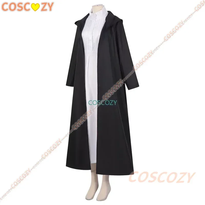 Disfraz de Cosplay de helecho para mujer, vestido de Peluca de Anime Frieren Beyond Journey's End, uniforme de gabardina, sombreros, disfraces de fiesta de Halloween