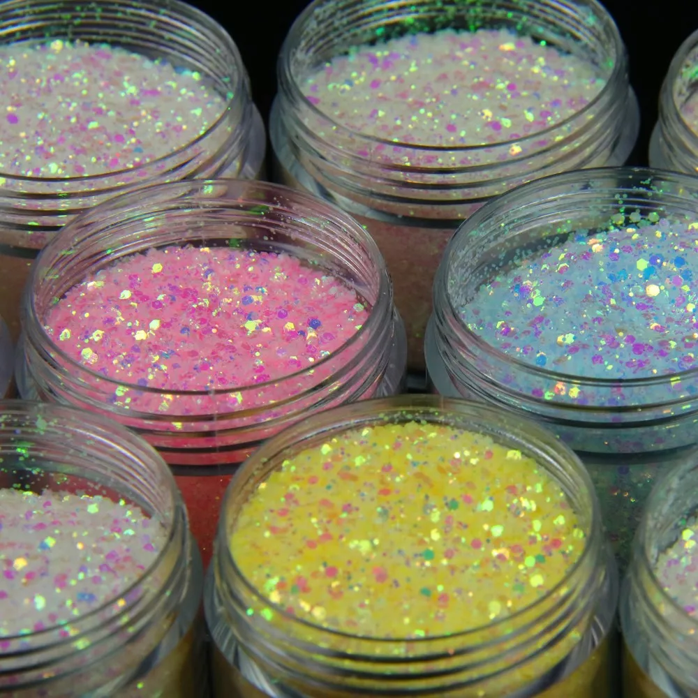 10g UV Sensitive Color Changing Powder DIY Resin Craft Nail Art Glitter Powder UV Light-changing Cosmetic Pigments for Manicure