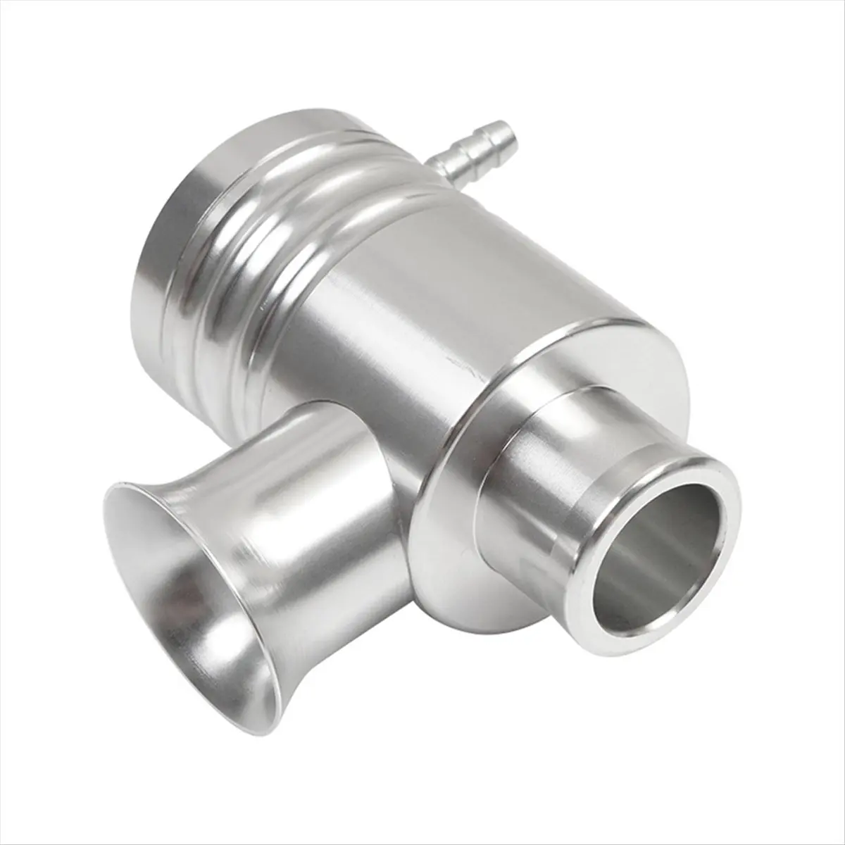 #07E Automotive Parts & Accessories,Universal Dual Port Blow Off Turbo Bov Valve Diverter Valve (Silver)