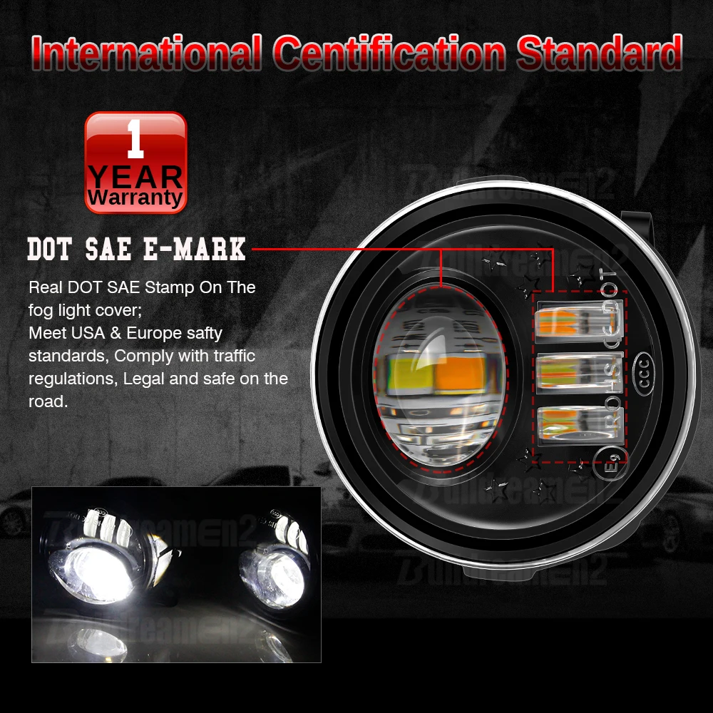 2 X 60W H11 Car LED Fog Light DRL For Nissan Juke (F15) 2010 2011 2012 2013 2014 External Fog Daytime Running Lamp High Bright