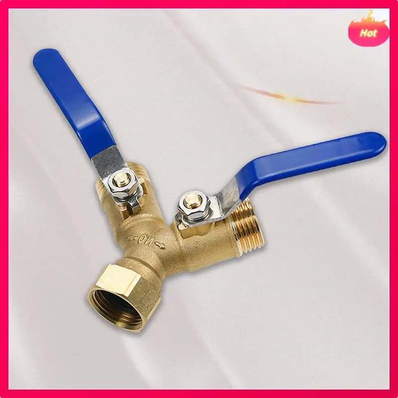 

ABYP 2X Разветвитель садового шланга, Разветвитель Y для шланга с отключением, Разделитель шланга 2-ходовой для тяжелых условий эксплуатации, Y-клапан, резьба 3/4 дюйма GHT