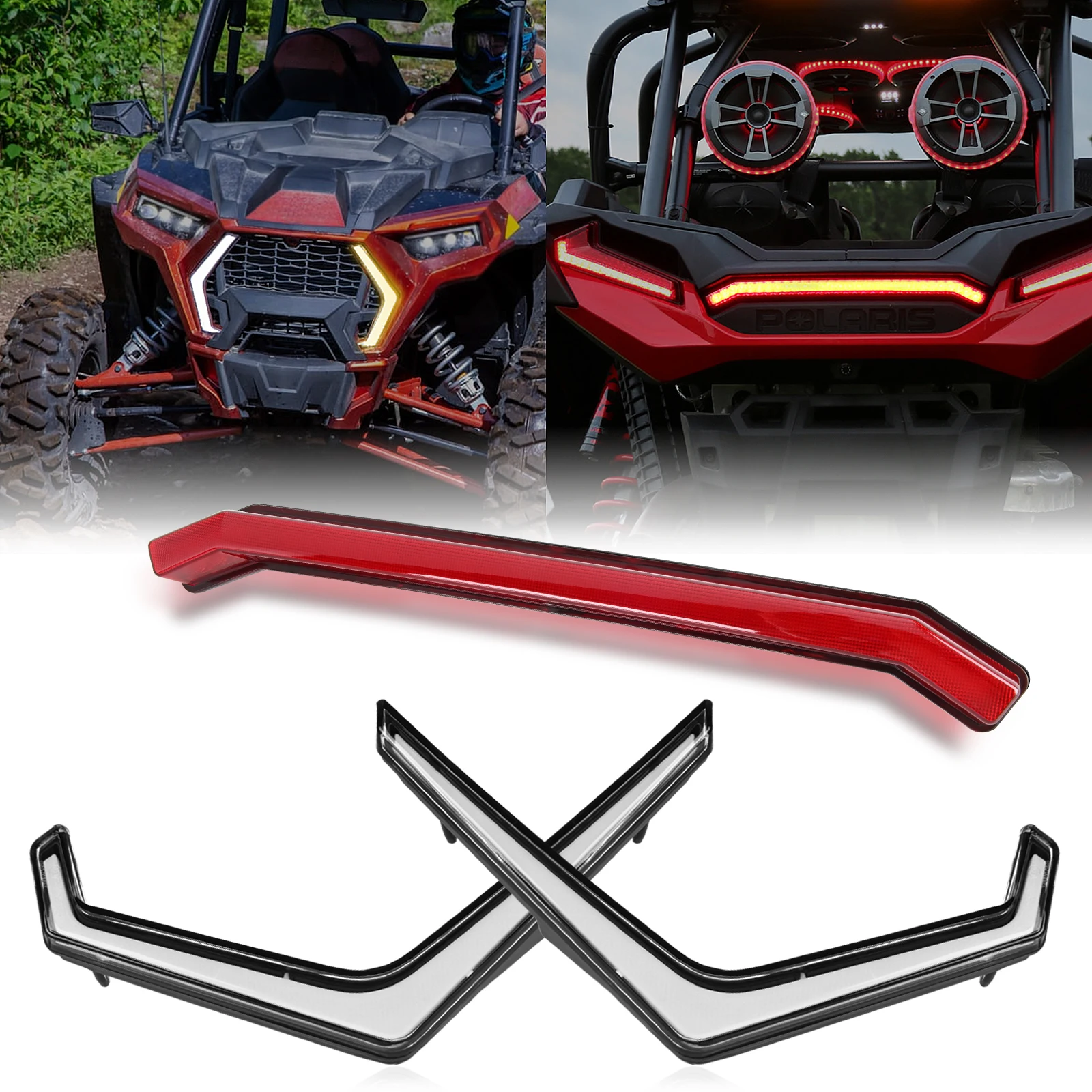 

XP 1000 Fang Lights Accent Light Kit - Turn Signal and Center Taillight For Polaris RZR XP 1000 Turbo 2019-2023# 2884053 2884871