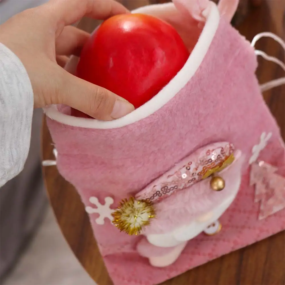 

Cloth Santa Claus Gift Bags Storage Bag Christmas Candy Bag Portable Washable Christmas Gift Drawstring Bags