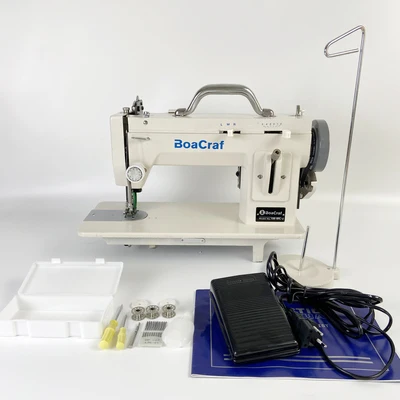 220V/110V Sewing Machine 7 Inch Fur Leather Fall Clothes Stitch Sewing Machine with Zigzag + Straight Line Function