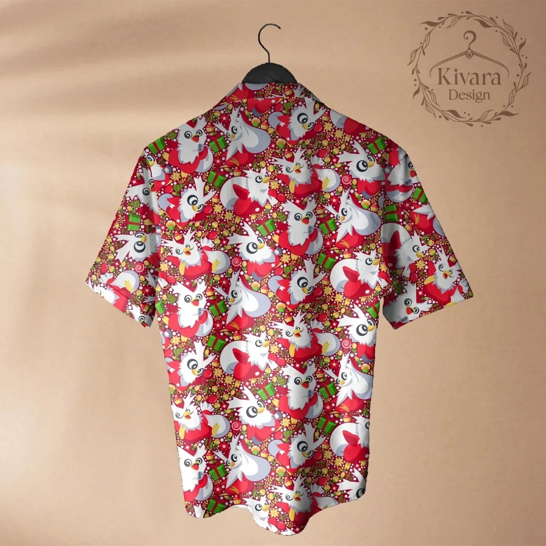 Delibirds Hawaiian Shirt Pokémon Anime Quagsire graphic T-shirt Summer Sports Men's T-Shirt Kid's Clothing Tee Y2k Woman ﻿ - view 4