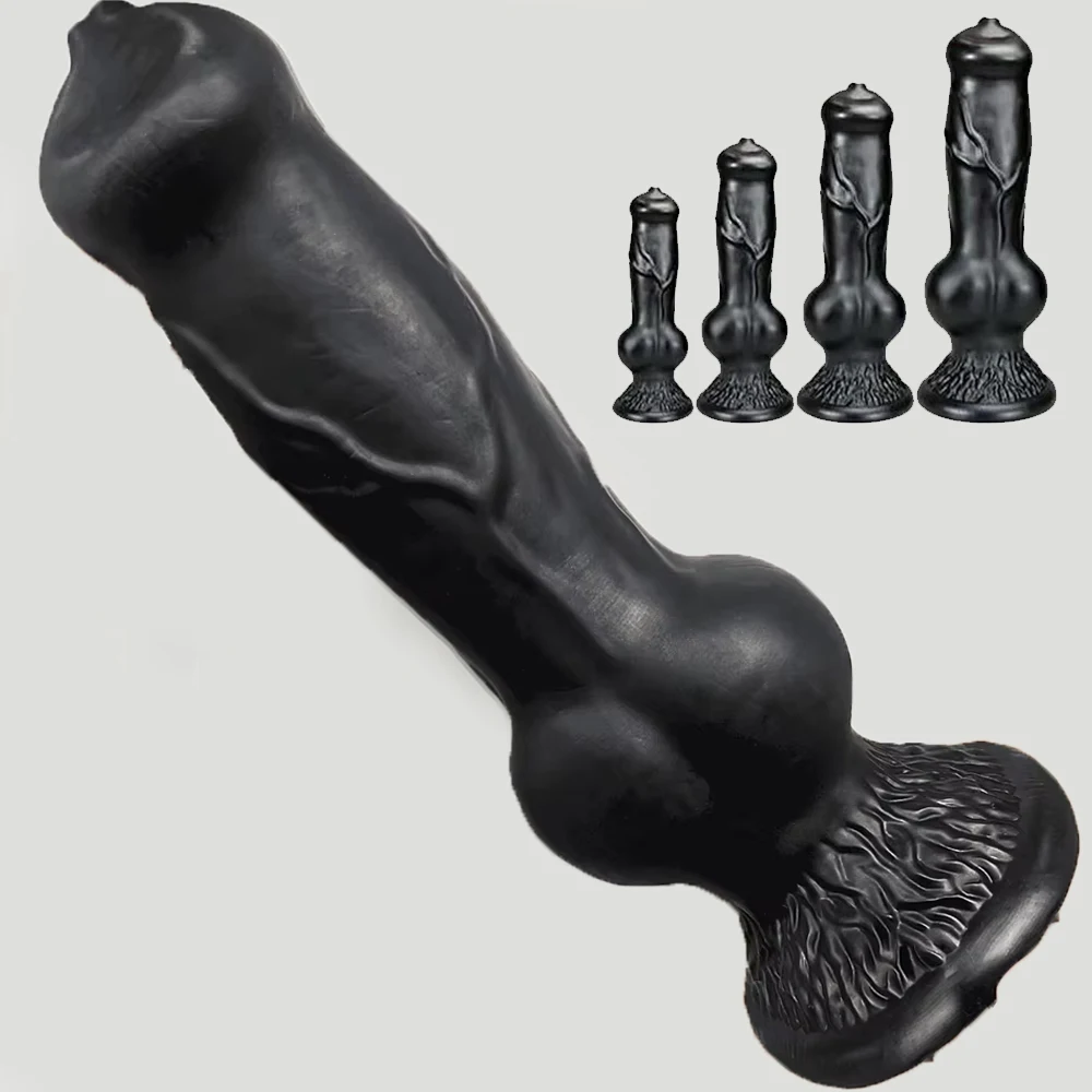 Huge Dildo Animal/Dog Dildo Realistic Penis with Suction Cup Big Butt Plug Giant Monster Cock Dick Adults Supplies for Men Women