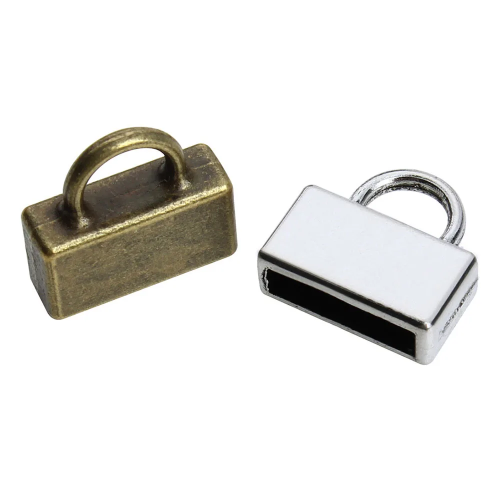 20 Stück DIY Band-Crimp-Schnallen, Metall-Verbindungsclips für Kordel, Armbänder, Halsketten, Schmuckherstellung, Zubehör