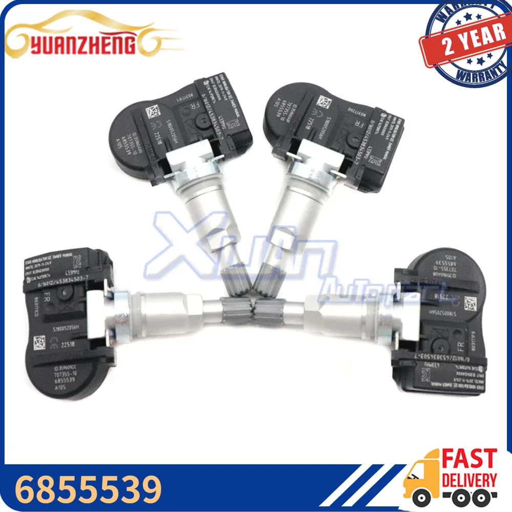 707355-10 TPMS Tire Pressure Sensor For BMW 1 2 3 4 i3 i8 X1 X2 X5 X6 MINI F20 F21 F22 F23 LCI F87 M2 433Mhz 6855539