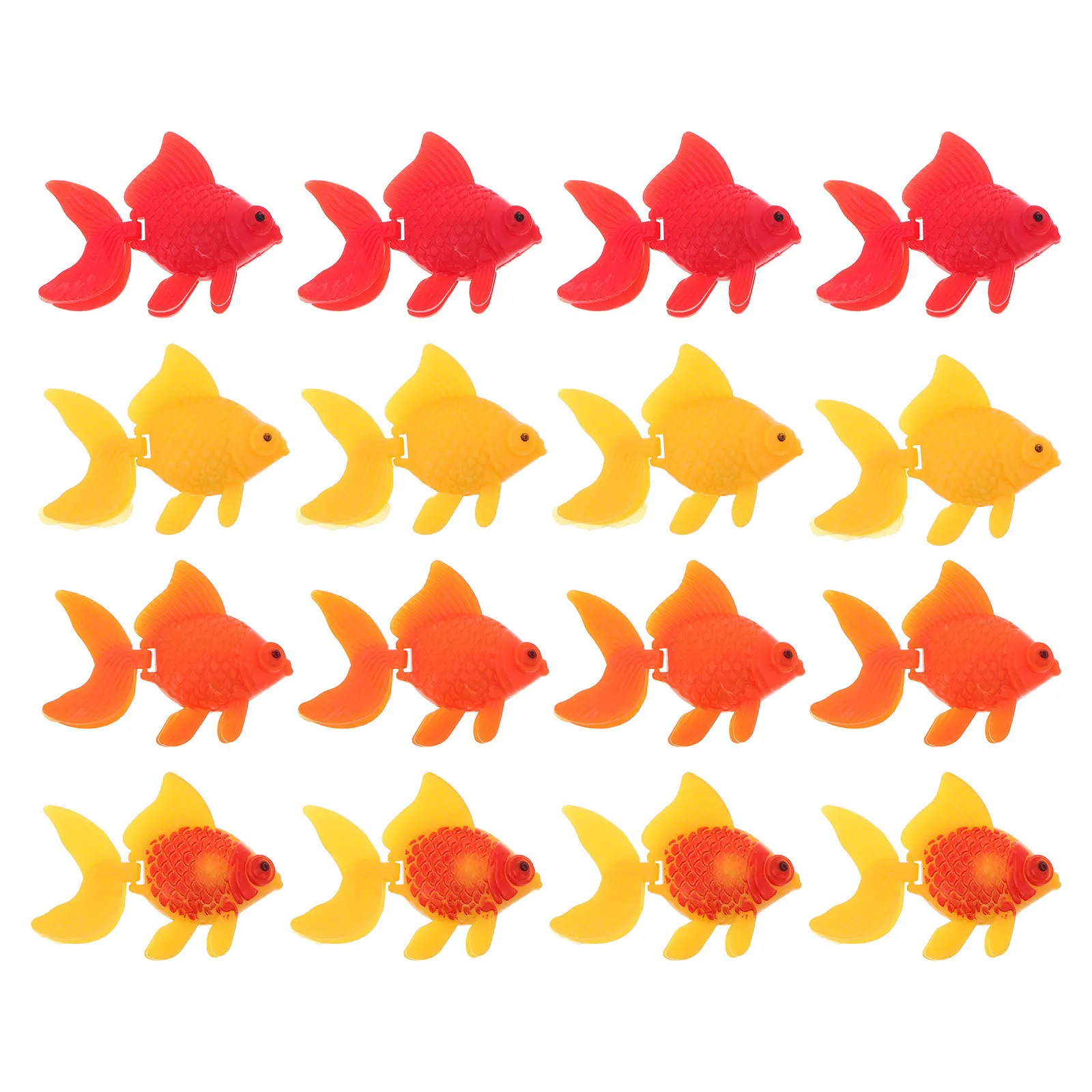 

16 Pcs Floating Plastic Artificial Tropical Fish Aquarium Landscaping Decor Realistic Fake Goldfish for Kids Cognitive Learning