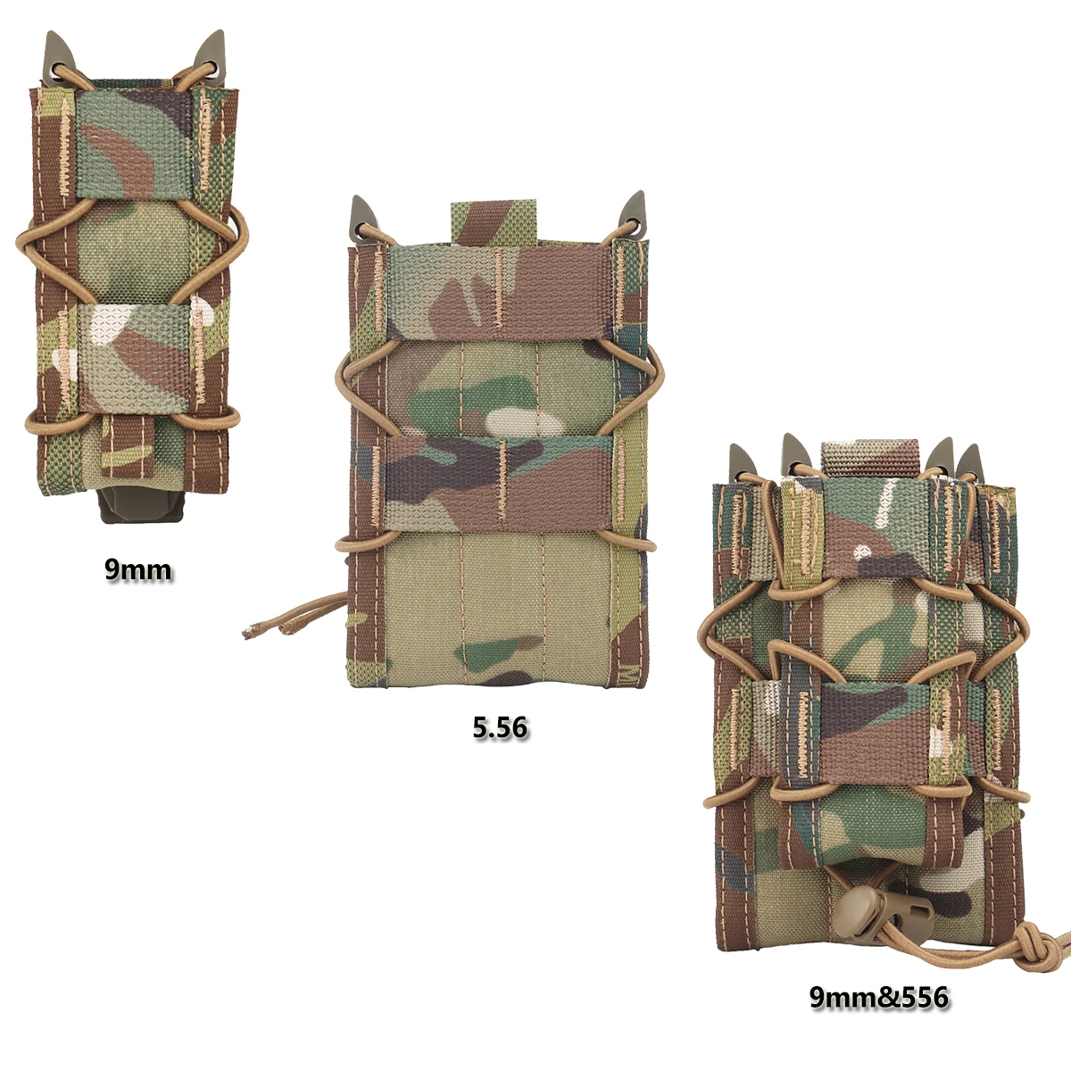 

Airsoft Paintball Tactical Magazine Bag, 9mm/5.56 Single-link Quick-release Magazine Holster, Vest, Belt MOLLE Tool Storage Bag