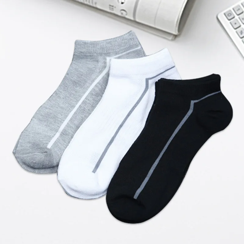 10/20 Pairs Boat Socks Breathable Casual Fashion Sports Unisex Shallow Mouth Men's Sweat-Absorbent Deodorant Summer Thin Socks