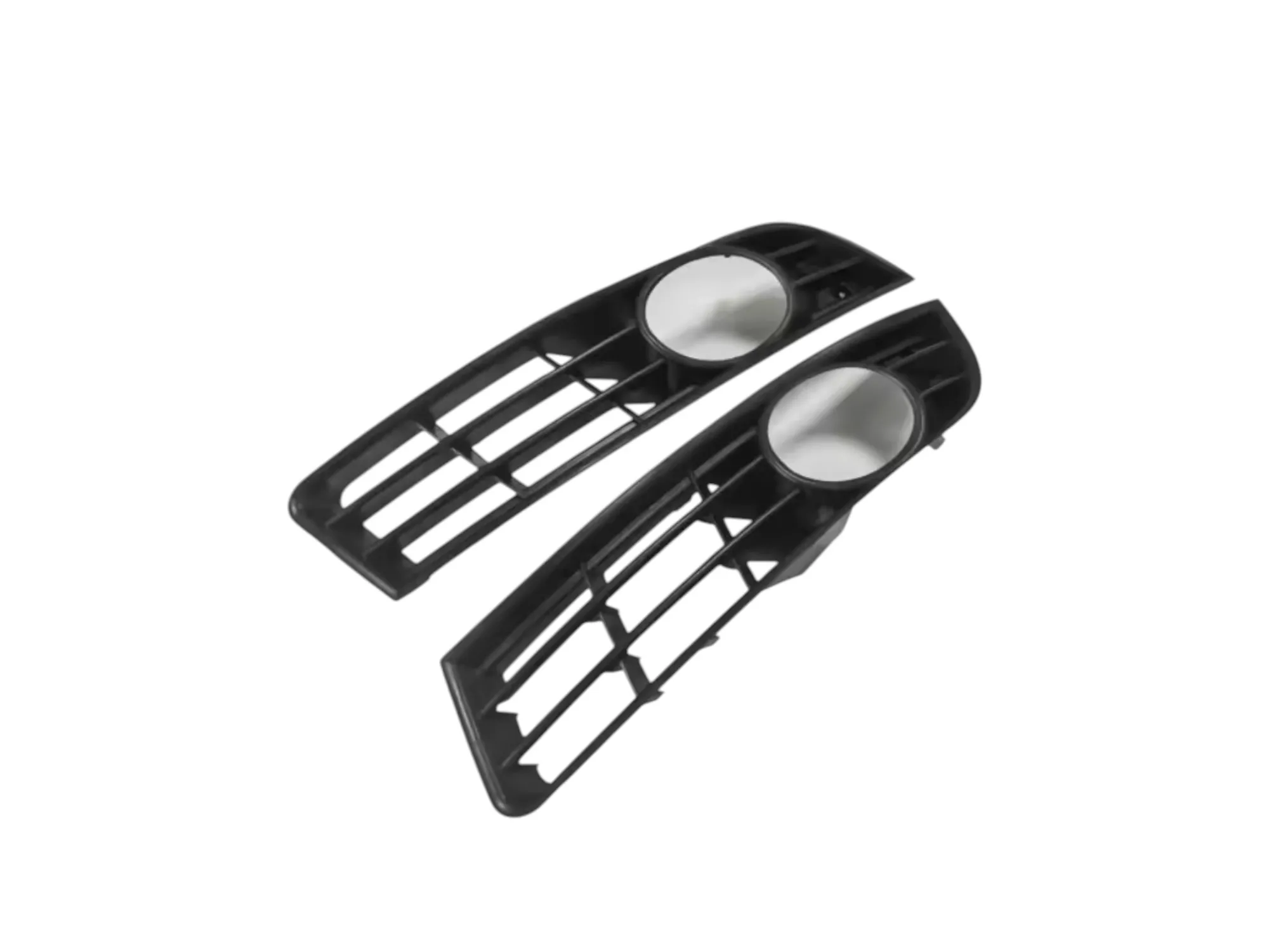 1 Pair Front Lower Side Cooling Air Grille For Volkswagen VW Passat B6 Satin Black Color