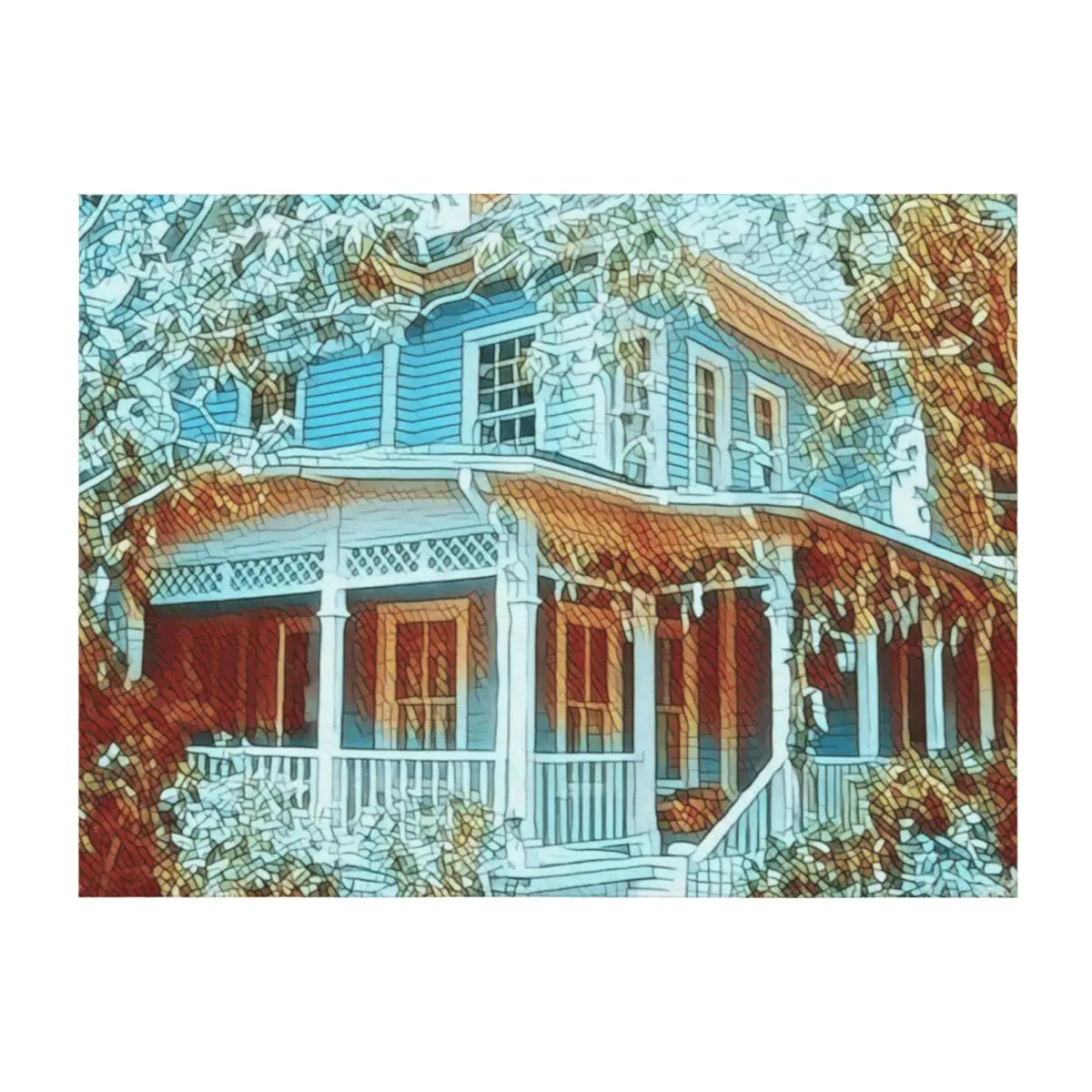 

The Girls Home - Blue Throw Blanket Softest blankets and throws Bed Plaid Blankets